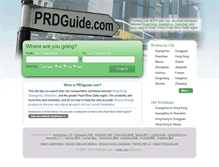 Tablet Screenshot of prdguide.com